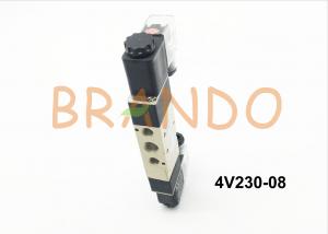 China Exhaust Double Pilot Head Air Cylinder Valve / Solenoid Pneumatic Valve 4V230-08 on sale