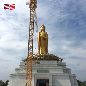 Tourist Attraction Metal Giant Buddha Sculpture with Customized Gilding Process