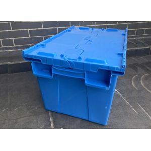 Customization Hinging Plastic Attached Lid Containers 560*380*330mm