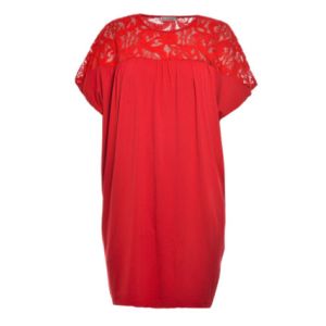 Casual Style Ladies Plus Size Dresses With Round Neck; Long Blouse Viscose