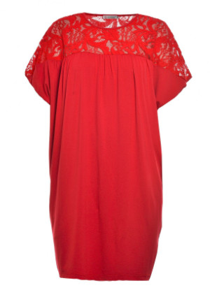 Casual Style Ladies Plus Size Dresses With Round Neck; Long Blouse Viscose