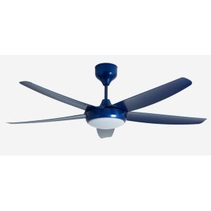 Cheap Blue 56 Inch Modern DC Motor Ceiling Fan remote control With Light for sale