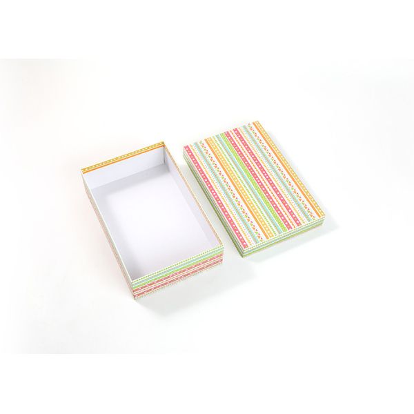 Silk Packaging Apparel Packaging Box With Lids Colorful Cardboard