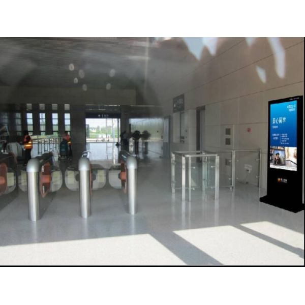 42" Industrial Kiosk Digital Signage , Full HD Stereo Multi Media Player Totem