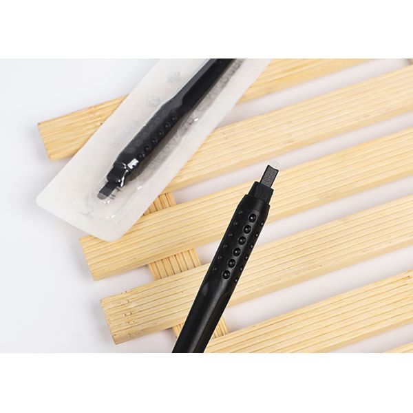 Plastic Manual Tattoo Pen with 14 Curve Blade Blister Package