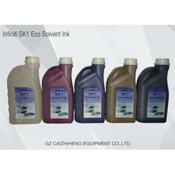 1 Liter Original Eco Solvent Ink Vibrant CMYK / LC / LM 6 Color Infiniti SK1