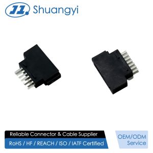 China 7 Pin 1.27mm PCB Female Socket Connector, Right Angle SMT Board Interface for High Speed Signal Transmission, Custom Wire Harness, Automotive and Industrial Electronic Power Systems on sale