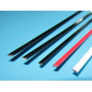 China 1100Nmm2 Bendable Craft Wire Polyester Plastic Coated Flat Wire on sale