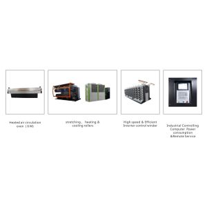 High Speed Plastic Bag Making Machine / Tape Extrusion Line With 6 Meters Oven