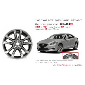 OEM 64958C Dark Hyper Silver Replica Wheel For 14-17 Mazda 6 Factory