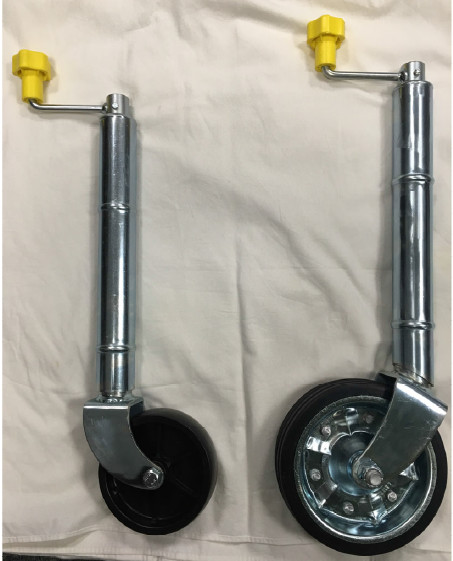 Adjustable Solid 240mm Lifting Trailer Jockey Wheel Without Clamp
