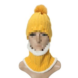 China Outdoor Eco Friendly Rpet 2Pcs Set Kids Beanie Collar Warmer Support Renewable Branding Custom Fair Trade on sale