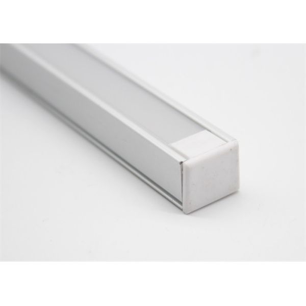 Size 16 X 12mm Anodized LED Aluminum Profile , Linear Led Strip Light Mounting