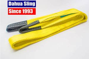 China High Tensile Polyester Flat Lifting Sling Rigging Lifting Strap With Safety Factor 6:1 on sale
