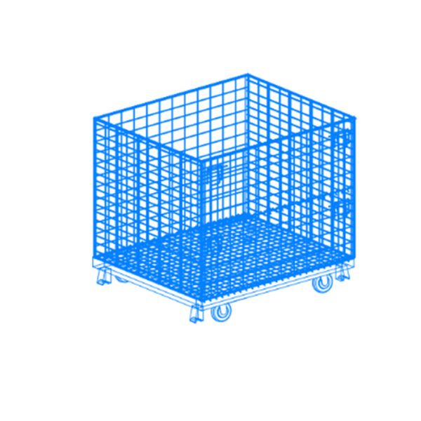 Quality Folding Wire Mesh Container / Small Mesh Containers Strong Structure wholesale