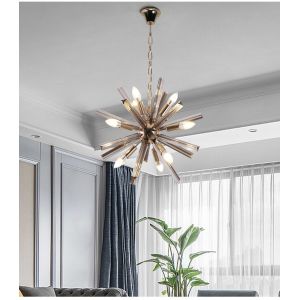 Modern Spuknit Chandelier Lighting Living Room Crystal Hanging Lights Decoration