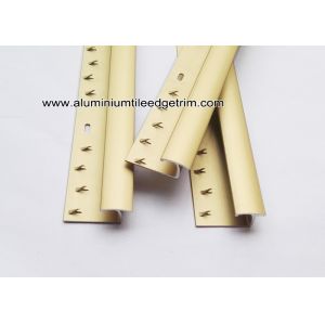 Matt Gold Aluminium Carpet Splint For Carpet To Ceramic Floor Transition