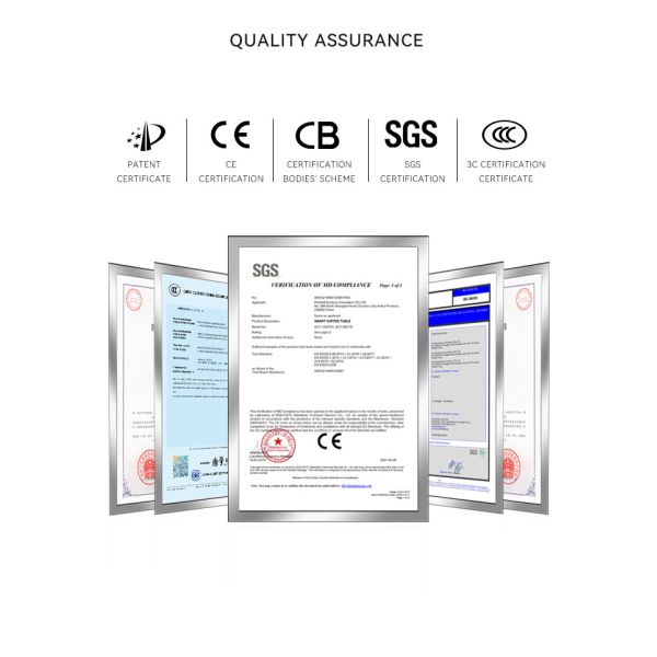 Temperature Adjustable Living Room Furniture Smart Coffee Table with Wireless Charging