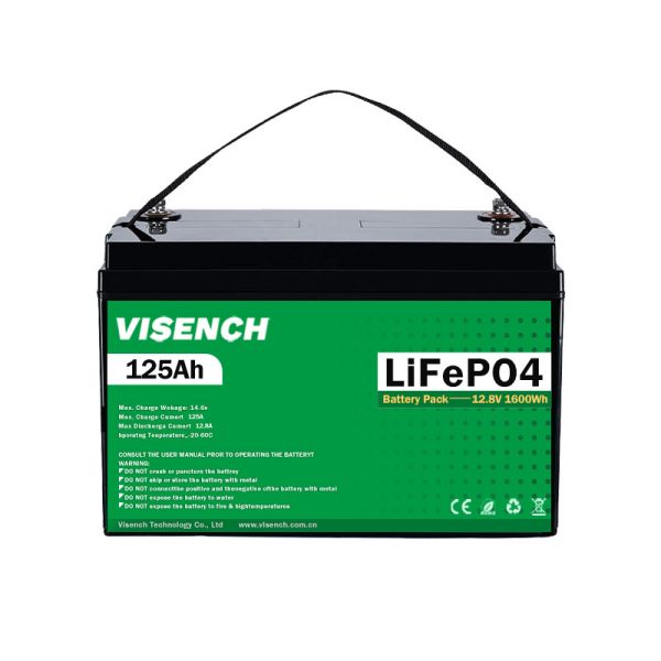 Visench Energy Storage Battery Customization 12V 125Ah Rv Lithium Iron Phosphate