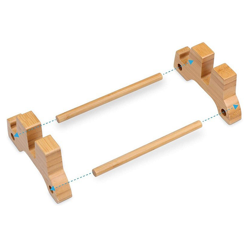 Portable Adjustable Bamboo Laptop Stand Vertical Personalised