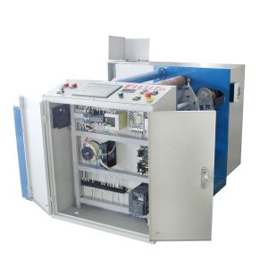 Double Station Semi Auto Stretch Film and Chocolate Aluminum Foil Rewinding Machine 3kw