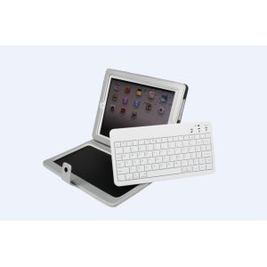 160mAh ID2-2 IPad 2 Wireless Bluetooth ABS Keyboard Case With Landscape Mode
