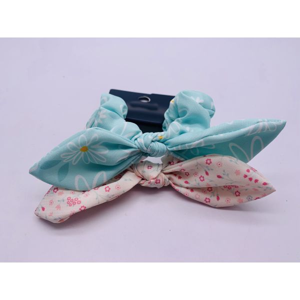 Quality Multicolor Hair Bow Fabric Portable , Practical Chiffon Print Scrunchies wholesale