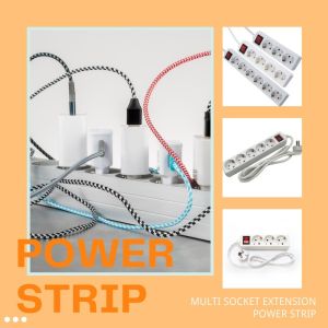 3m 3 Way Universal Extension Cable and Switch Socket for Multi Plug Power Socket