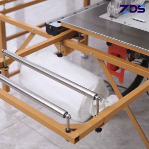 4500r/Min To 13000r/Min Sliding Table Saw Machine With Foldable Double Rail