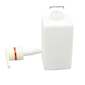 HDPE 400ml Square Body Lotion Hand Sanitizer Pump Bottles