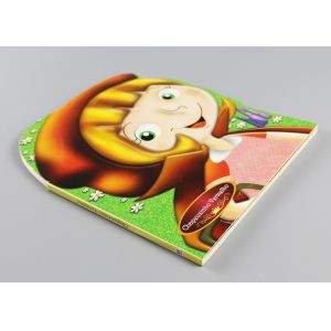 Eco Friendly Die Cut Cardboard Children'S Books With Full Color Printing Surface