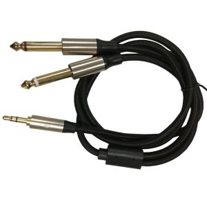 OEM Auto Wiring Harness Assembly Mono 6.5 Jack To Stereo 3.5 Jack Audio Cable