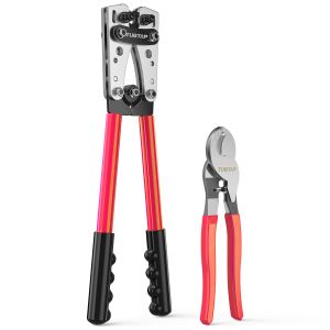 Industrial Alloy Lug Terminal Crimper , Practical Battery Lug Crimper Tool