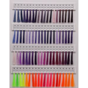 Embroidery Silk Thread Color Card Chart Sample Book 2ply 720 colors for