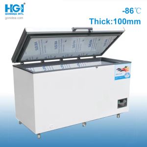 China 518L -86c Low Temperature Freezer Stainless Steel Inner 10mm Foaming