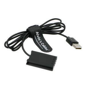 Alvin's Cables NP-BX1 Dummy Battery to USB DC Coupler Power Cable for Sony