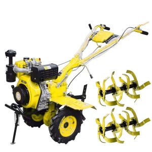 China 186F Electric Start Tiller Ploughing Machine on sale