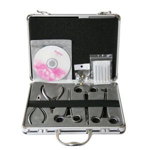 5 pcs Basic Piercing Forceps Kit+aluminium alloy box