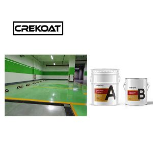 Waterborne 2 Pack Water Based Floor Coating Recoatable High Build 3mm