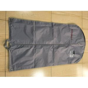Luxury Fold Up Garment Bag 200D Polyester Embroider Webbing Handled