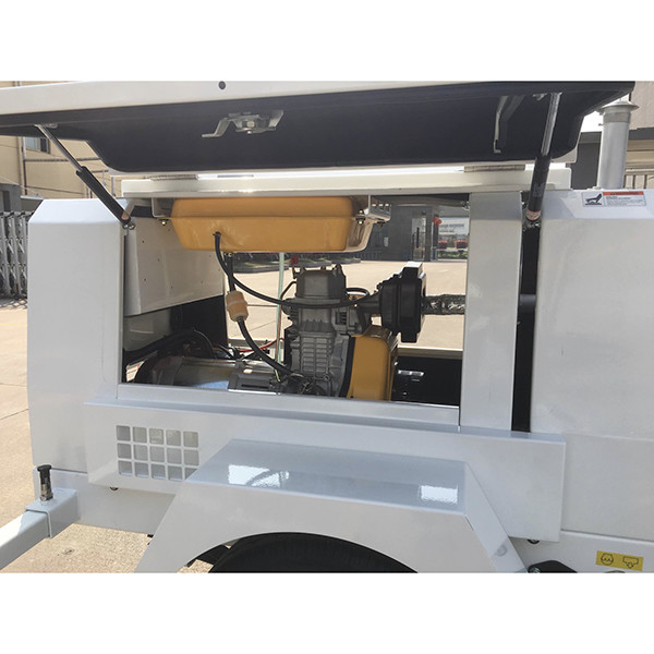 Generator set mobile light tower 4x400W metal halide lamps