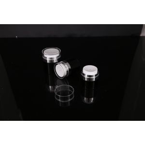 hand lip crystal pump empty square white Screen Printing Airless 30ml Cosmetic