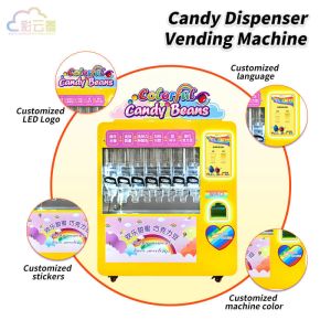 Cheap Coin Mechanism Automated Candy Dispensing Vending Machine 200KG for sale