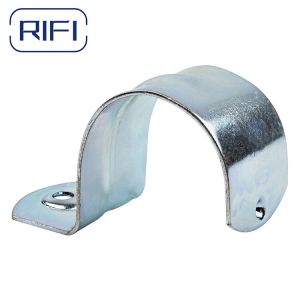 Galvanized Steel EMT Conduit Fittings One Hole Strap Elcectrical