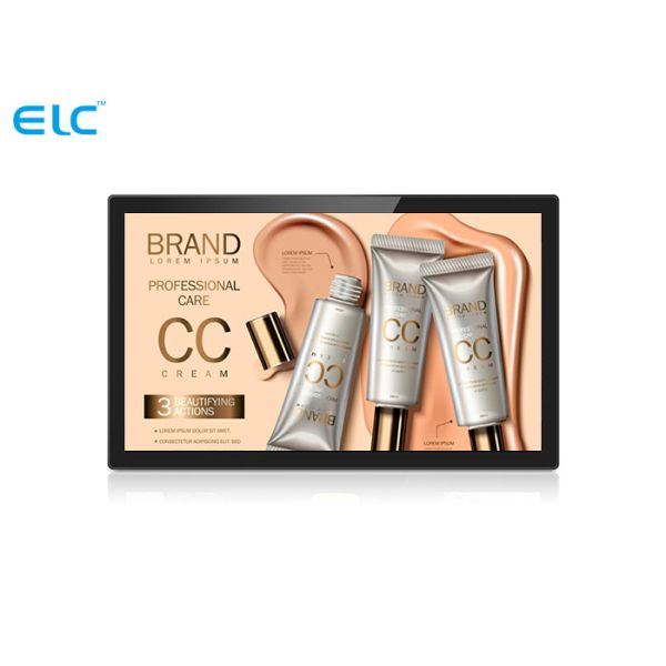 Black Interactive Touch Screen Digital Signage 16GB Rom 1920*1080 Resolution