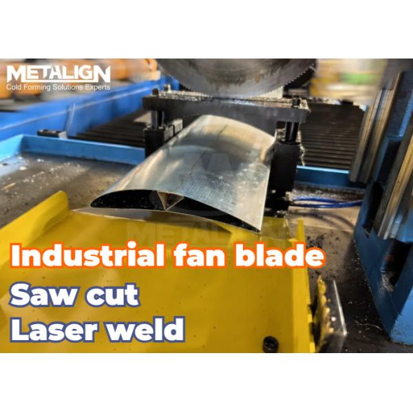 Quality Metal Fan Blade Roll Forming Machine With Laser Welding And Servo Feed System wholesale