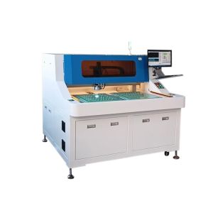 Laser Automatic Pcb Cutting Machine High Efficiency Singlation Dual Workstation
