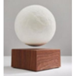 Wireless rechargable magnetic floating levitate bottom moon bulb lamp 6inch
