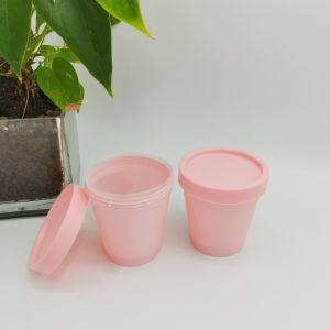 Mono Material PP Cosmetic Jar 50ml 100ml 200ml 250ml Ice-cream Cup Shape