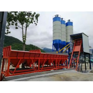 Small Rmc Concrete Batching Plant Manufacturers 75m3/H Stationary